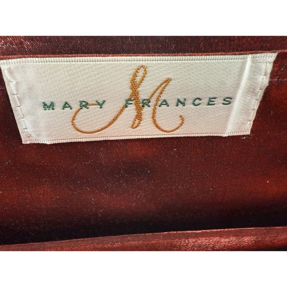 Mary Frances Purse Shoulder Bead Work Floral Embellished Stone Handbag Clutch‎ - Picture 12 of 16